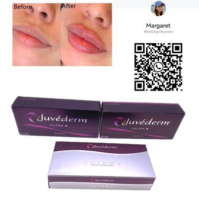 जुवेडर्म डर्मल फिलर 2x1ml सिरिंज सुई क्रॉस लिंक्ड जेल लिप इंजेक्शन