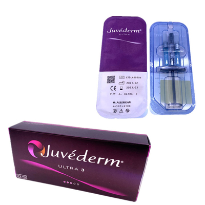 जुवेडर्म डर्मल फिलर 2x1ml सिरिंज सुई क्रॉस लिंक्ड जेल लिप इंजेक्शन