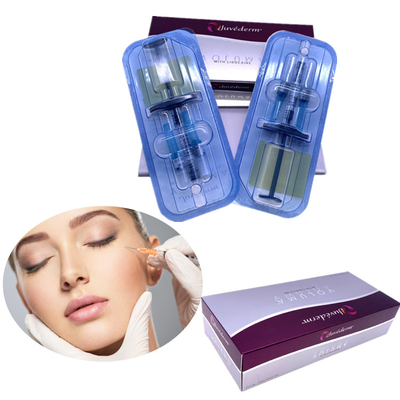 जुवेडर्म डर्मल फिलर 2x1ml सिरिंज सुई क्रॉस लिंक्ड जेल लिप इंजेक्शन