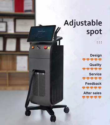 4K डायोड 755nm 808nm 1064nm बर्फ टाइटेनियम लेजर बाल हटाने की मशीन 3 लहरें