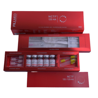 चेहरे की त्वचा की देखभाल के लिए पुनर्योजी भरा हुआ Filorga Nctf 135ha Dermal Filler Skinbooster