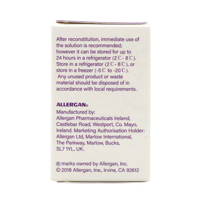 सौंदर्य सैलून और क्लिनिक के लिए 100 IU Btx इंजेक्शन