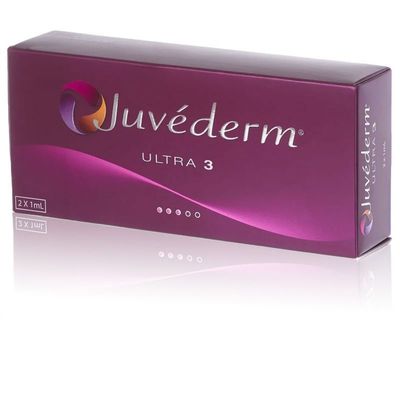 Juvederm Ultra3 2 * 1ml सिरिंज सुई हयालूरोनिक एसिड त्वचीय भराव इंजेक्शन फिलर होंठों के लिए