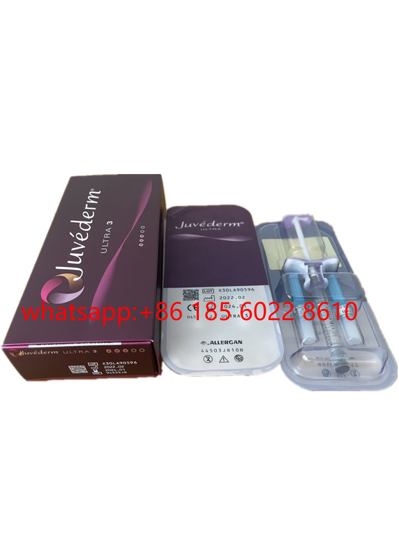 Juvederm Ultra 3 2x1ml हयालूरोनिक एसिड फेशियल लाइन्स सेक्सी लिप्स के लिए डर्मल फिलर्स