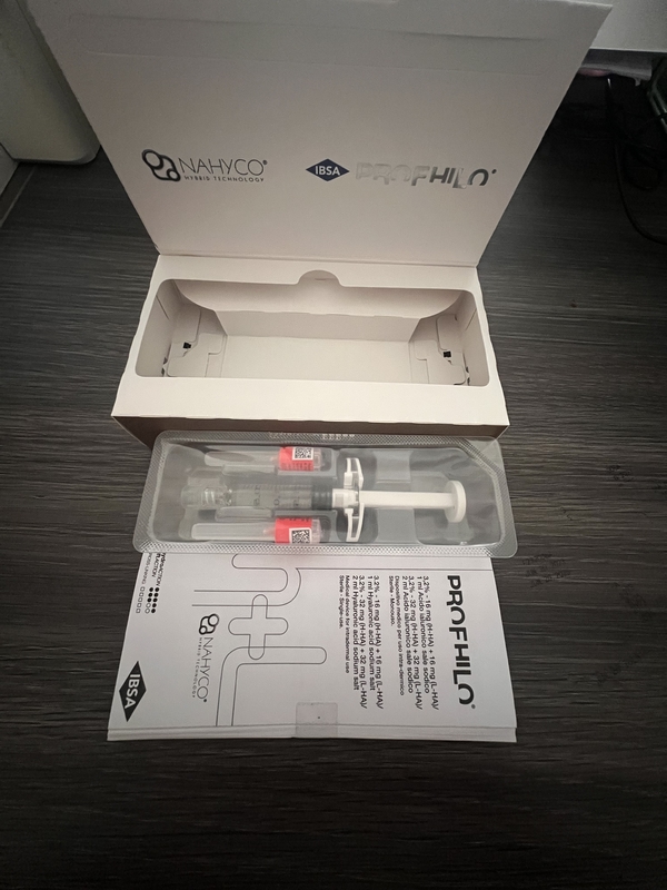 कमरे के तापमान पर रखने के लिए त्वचा कायाकल्प जेल Profhilo H L 1*2ml