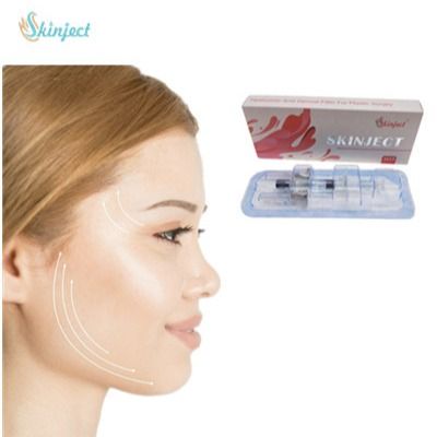 नाक चिन गाल फिलर 2ml / Box के लिए क्रॉस लिंक्ड हयालूरोनिक एसिड जेल इंजेक्शन